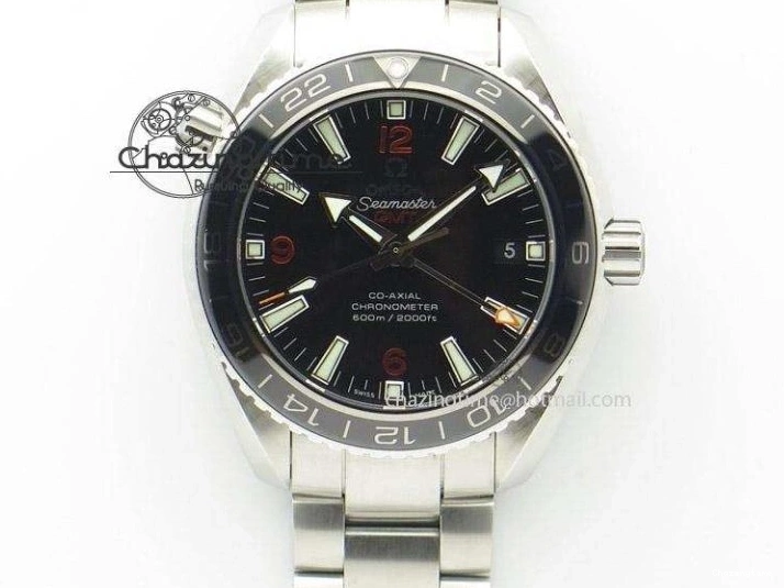 0820 FlexibleFit Planet Ocean SS Bp Maker 45mm Orange Bezel On SS Bracelet A 8216